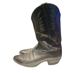Justin Boots Black Western Cowboy Boots